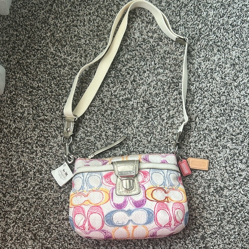 NWT Y2K Coach Poppy Dream Crossbody Bag with Signature Monogram